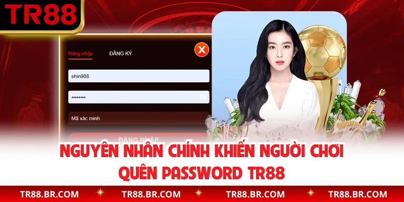 Nguyên nhân chính khiến người chơi quên password TR88